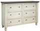 International Furniture Direct Stone Ivory/Weathered Gray Dresser-0