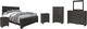 Signature Design by Ashley® Brinxton 6-Piece Charcoal King Panel Bed Set-0