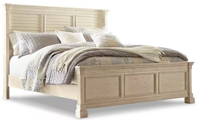 Signature Design by Ashley® Bolanburg 3-Piece Antique White King Panel Bed Set-1