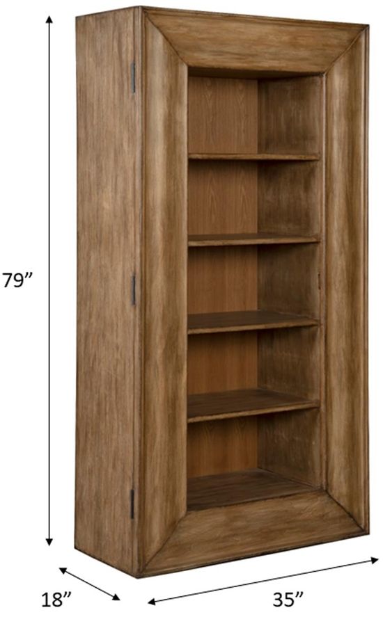 Nest Home Collections Speakeasy Antique Natural Cabinet-2