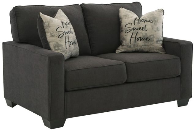 Signature Design by Ashley® Lucina 2-Piece Charcoal Living Room Set-2