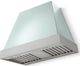 La Cornue CornuFé Euclid 36" Roquefort Wall Mounted Range Hood with Satin Chrome Trim-0