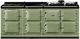 AGA™ R7 210 Classic Cast Iron 83" Olivine Pro Style Dual Fuel Range-0