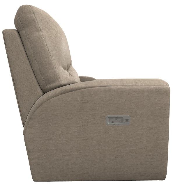 La-Z-Boy®  Cassian Sand Power Reclining Loveseat with Console, Headrest, and Lumbar-3