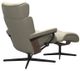 Stressless® by Ekornes® Customizable Magic Medium Manual Recliner and Ottoman with Cross Base-2
