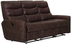 Catnapper® Gill Chocolate Manual Reclining Sofa