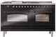 Ilve® Nostalgie II Series 60" Glossy Black Pro Style Dual Fuel Range-2
