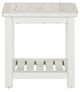 Liberty Furniture Backroads Parchment Brown End Table with Weathered White Base-3