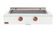 Caliber™ Rockwell Social 48" Matte White Built-In Natural Gas Outdoor Griddle with Copper Hardware-0