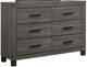 American Wholesale Furniture Salt Creek Distressed Gray Dresser-0