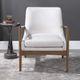 Uttermost® Bev White Accent Chair-1