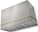 AGA Loge 48" Stainless Steel Wall Mounted Range Hood  with Antique Brass Trim-0