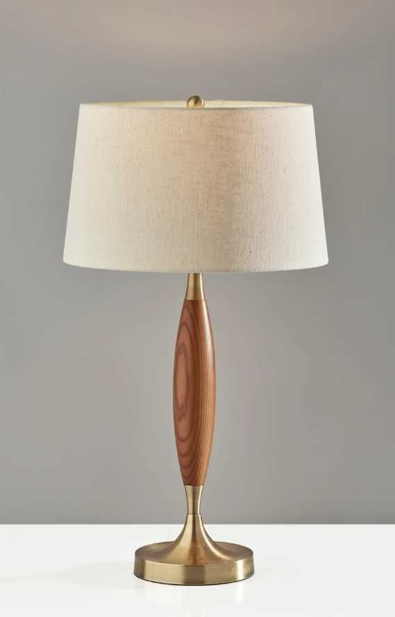 Adesso® Pinn Antique Brass Table Lamp-1