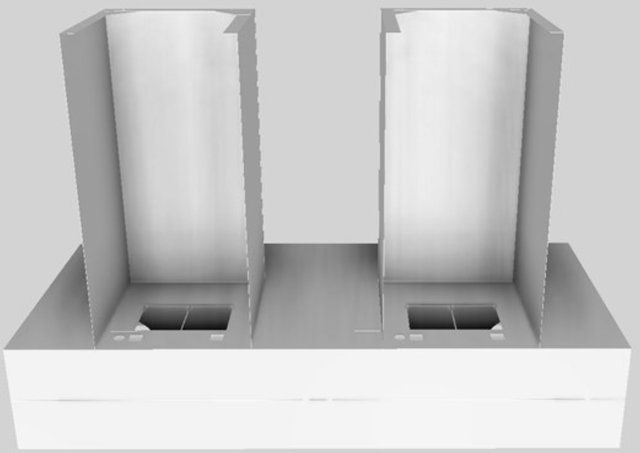 Vent-A-Hood® 48" White Contemporary Wall Mounted Range Hood-4