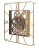 A & B Home Gold Large Square Moving Gear Clock-1