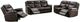 Mazin Furniture Peabody Brown Upholstered Rocker Recliner-3