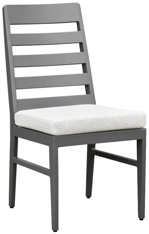 Intercon Navarro 7-Piece Mocha Aluminum/Fabric Outdoor Dining Table Set with Upholstered Chairs-3