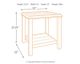 Signature Design by Ashley® Castle Island Dark Brown Square End Table-4