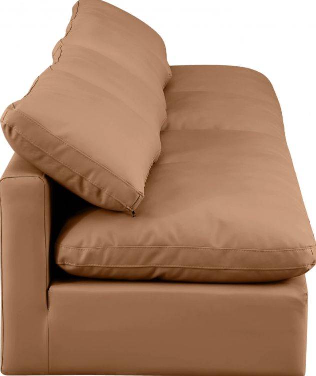 Meridian Furniture Indulge 4-Piece Cognac Modular Sofa-2