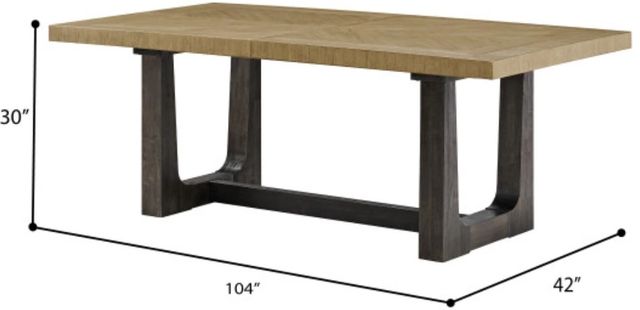 Emerald Home Sutton Place Caramel Dining Table with Cocoa Base-2
