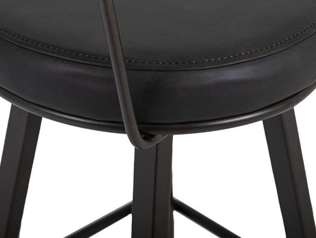 International Furniture Direct Eclipse Black/Blacksmithing Matte Black 30'' Barstool-4