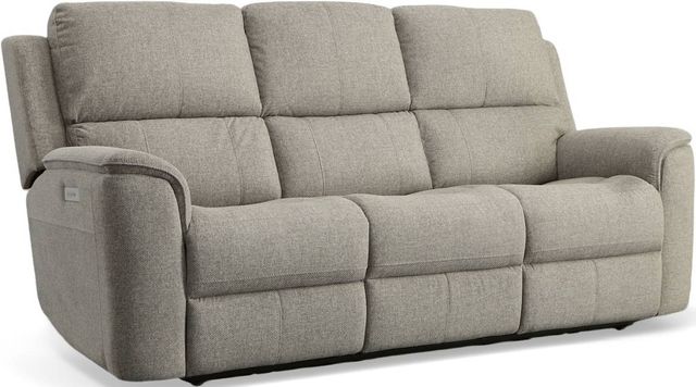 Flexsteel® Henry Fog Power Reclining Sofa with Power Headrests and Lumbar-0