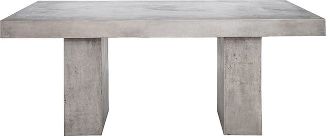 Moe's Home Collection Antonius Dark Grey Fiberstone Outdoor Rectangular Dining Table-1