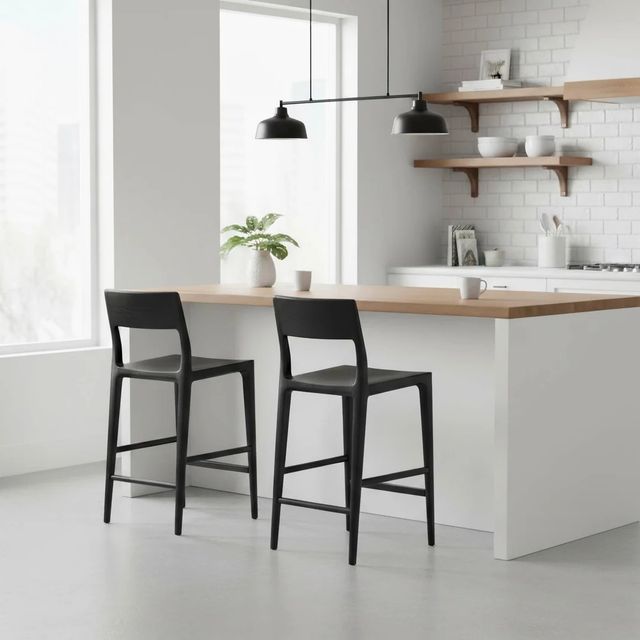 LH Home Seating Java Catania Black Counter Stool-1