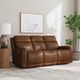 Flexsteel® Alister Sedona Brown Power Gliding Sofa-3