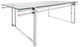 Sagebrook Home Glass Top Coffee Table with Silver Base-1