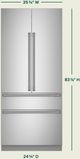 Café™ 36" 20.1 Cu. Ft. Stainless Steel Built-In French Door Refrigerator-3