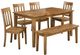 Jofran Inc.Simplicity 6-Piece Honey Dining Set-0