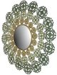 A & B Home Mcguire Blue/Green/Ivory Medallion Mirror-1