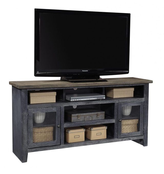 Aspenhome® Eastport Drifted Black 65" Console with 2 Doors-0