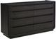 Coaster® Leandro 4-Piece Burnished Black/Cream Queen Panel Bedroom Set-2