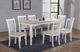 TEI Natural Rectangular Dining Table with White Base-2