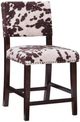 Linon Corey Brown Cow Print Counter Stool-0