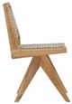 Dovetail Furniture Margit Natural Wooden/Rattan Outdoor Dining Chair-3