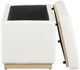 Linon Sunny White Faux Leather Rectangle Ottoman-3