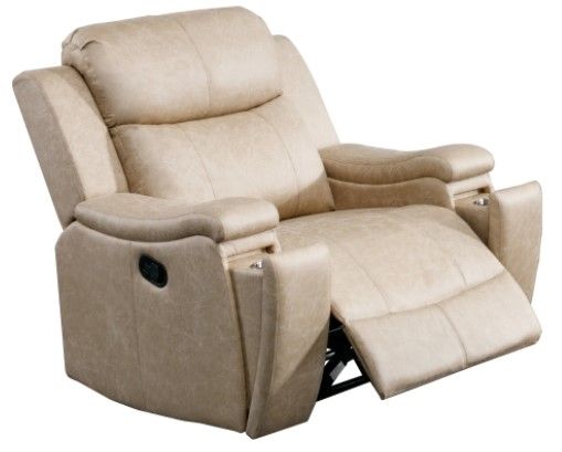 Mazin Furniture Bradford Buff Manual Rocker Reclining Chair-2