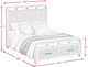 Elements International Ridgemont Black Queen Panel Storage Bed-2