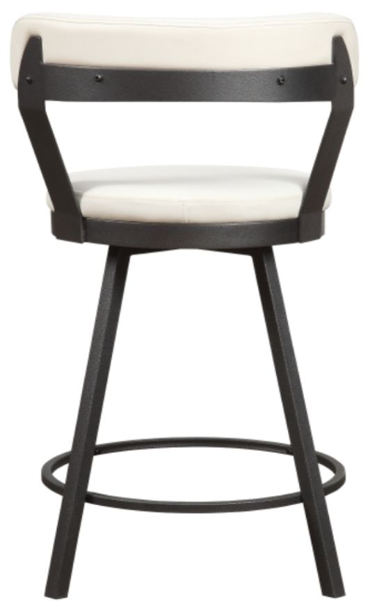 Homelegance® Appert Dark Gray/White Swivel Counter Height Chair-3