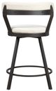 Homelegance® Appert Dark Gray/White Swivel Counter Height Chair-3