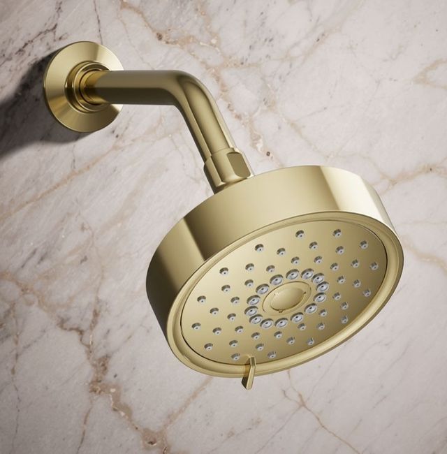 KOHLER® Purist® Vibrant French Gold 2.5 GPM 3-Function Showerhead-1