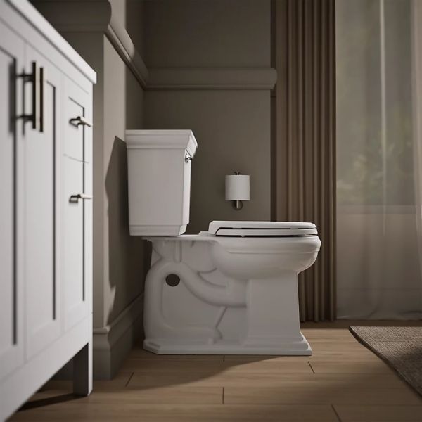KOHLER® Memoirs® White Quiet-Close™ Round-Front Toilet Seat-4