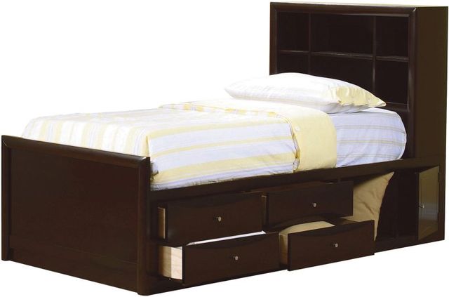Coaster® Phoenix Cappuccino Bookcase Youth Bed-0