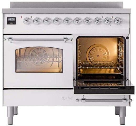Ilve® Nostalgie II Series 40" White Pro Style Induction Range-2