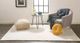 Feizy Luxe Velour White 5' x 7' Rug-2