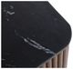 Fairfield® Dimitri Kafe Rectangular Console Table with Galaxy Black Marble Top-4