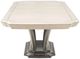 Michael Amini® Fantosini Silver Leaf Pedestal Dining Table-3